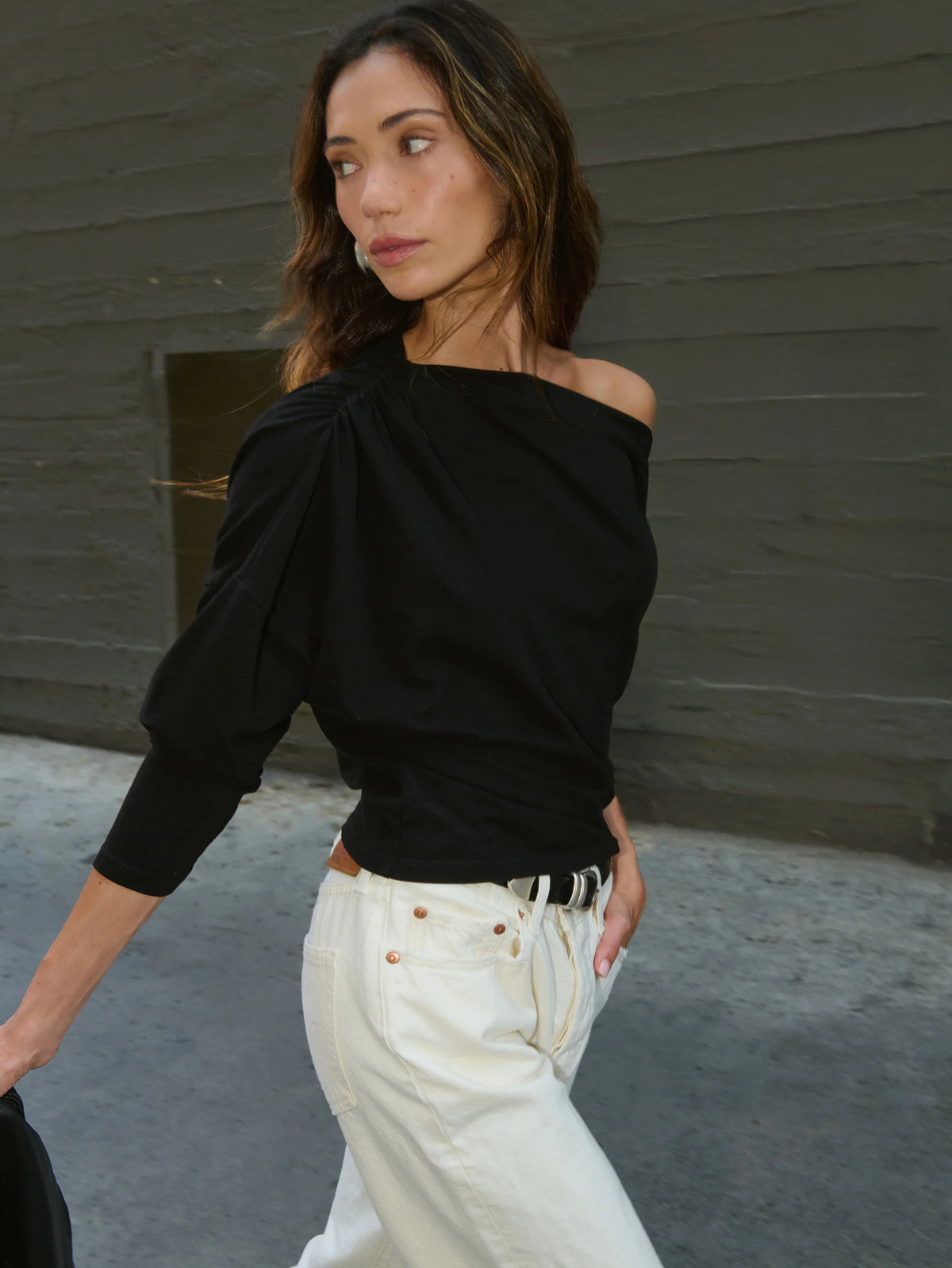 Na11024 Off Shoulder Top - Black