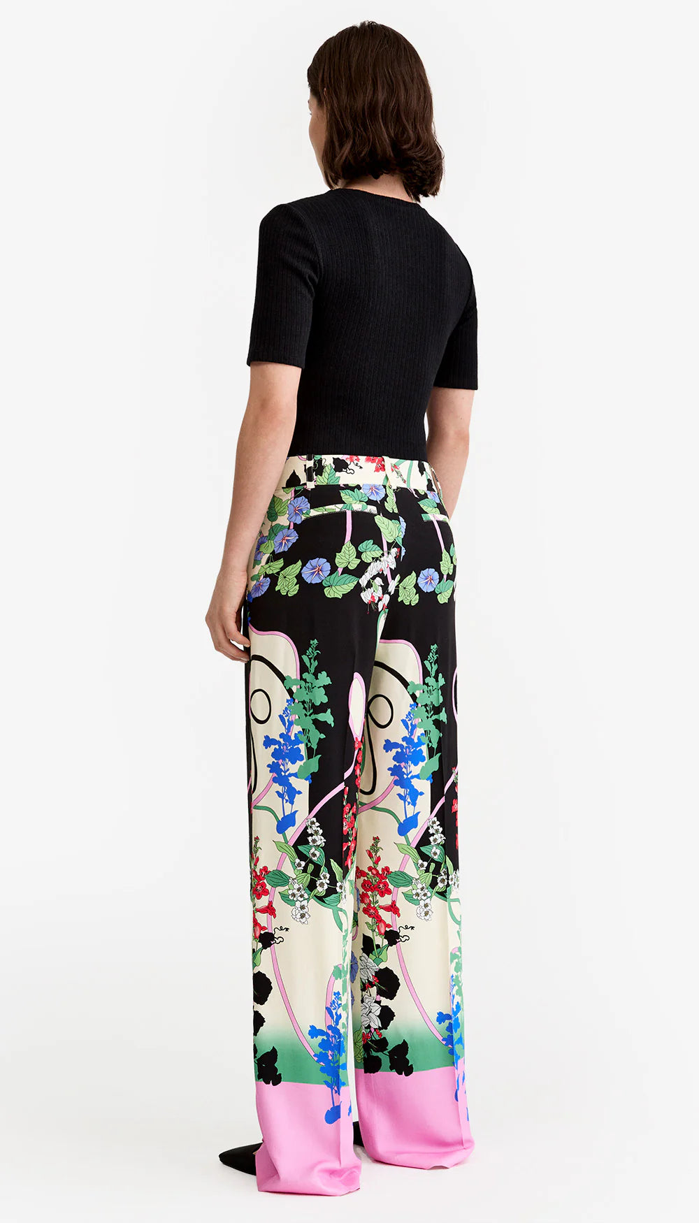Sm26029 Graphic Botanical Trouser
