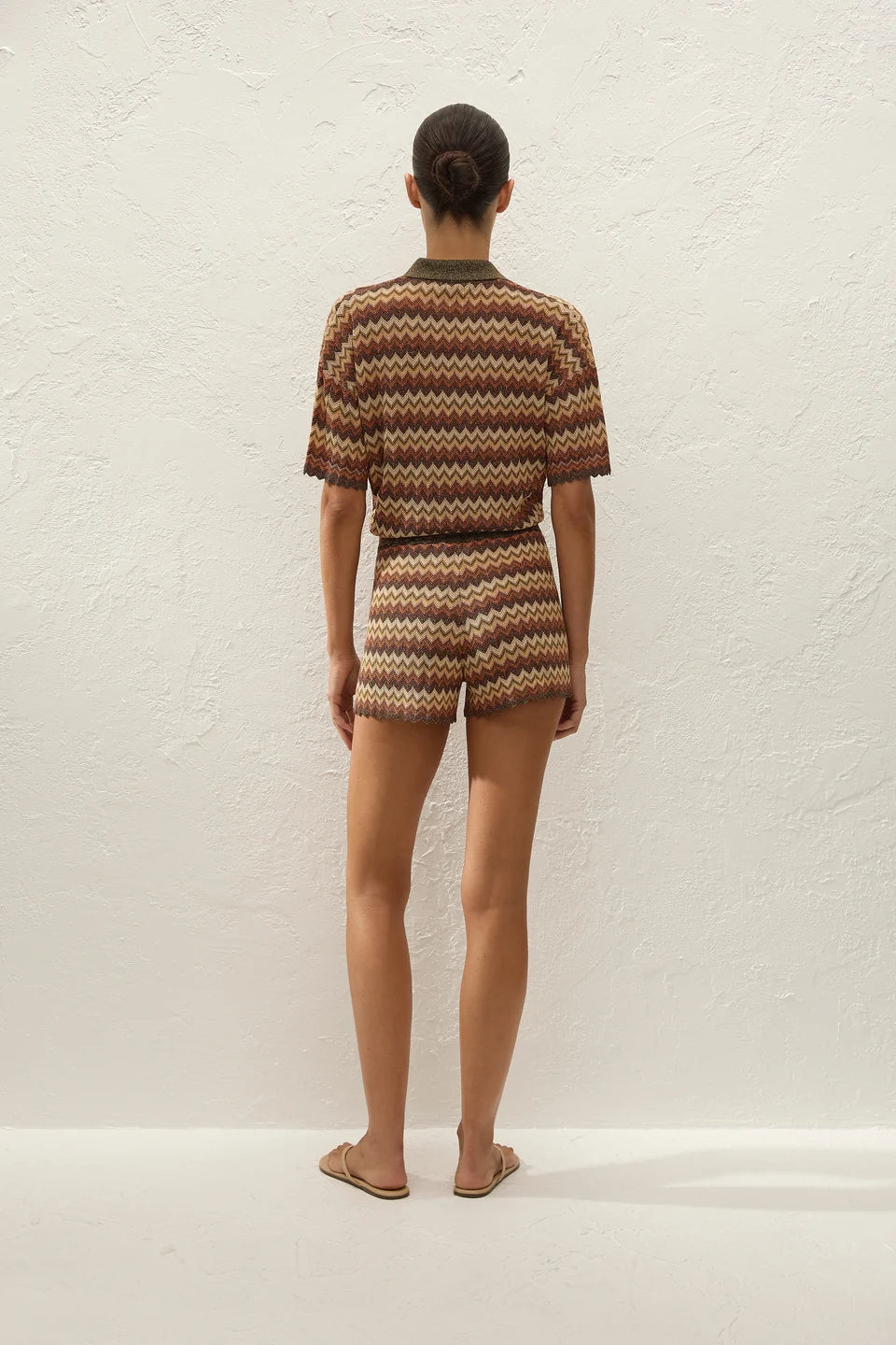 Fa488 Knit Polo Top