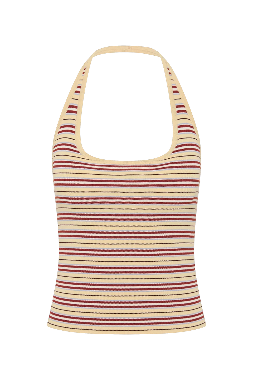 Fa509 Stripe Halter Top