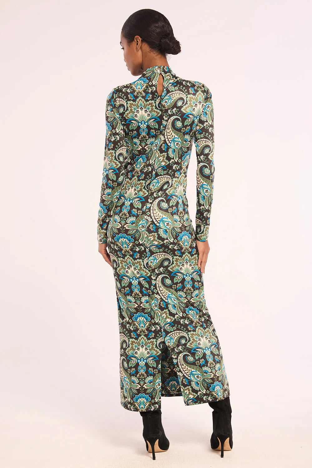 Mi9844 Printed Jersey Maxi Dress