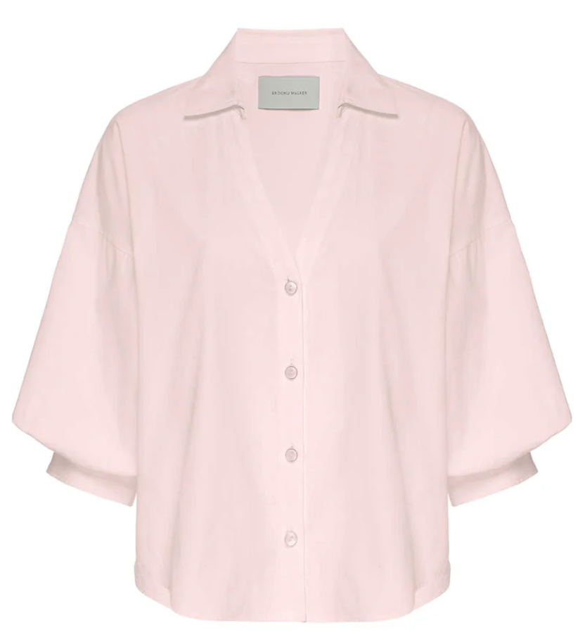 Brjcp4219 Pink Poplin Button Down