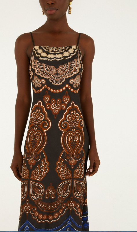 Fa368985 Black Slip Maxi Dress