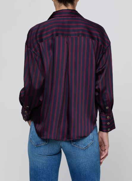 La40816 Sangria Stripe Blouse