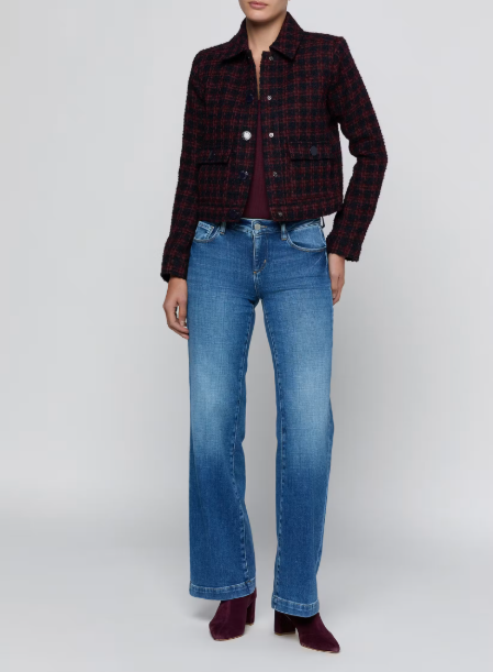 La10007 Tweed Cropped Jacket