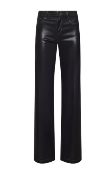 La2859 Black High Rise Wide Leg Jean