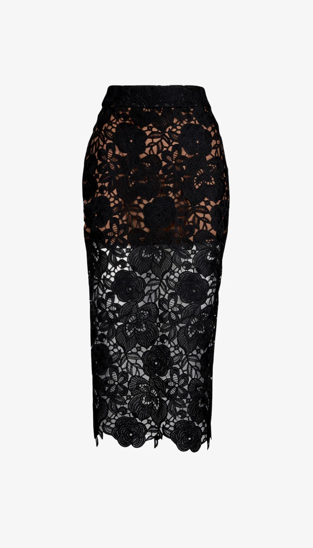 Sm2610 Lace Pencil Skirt