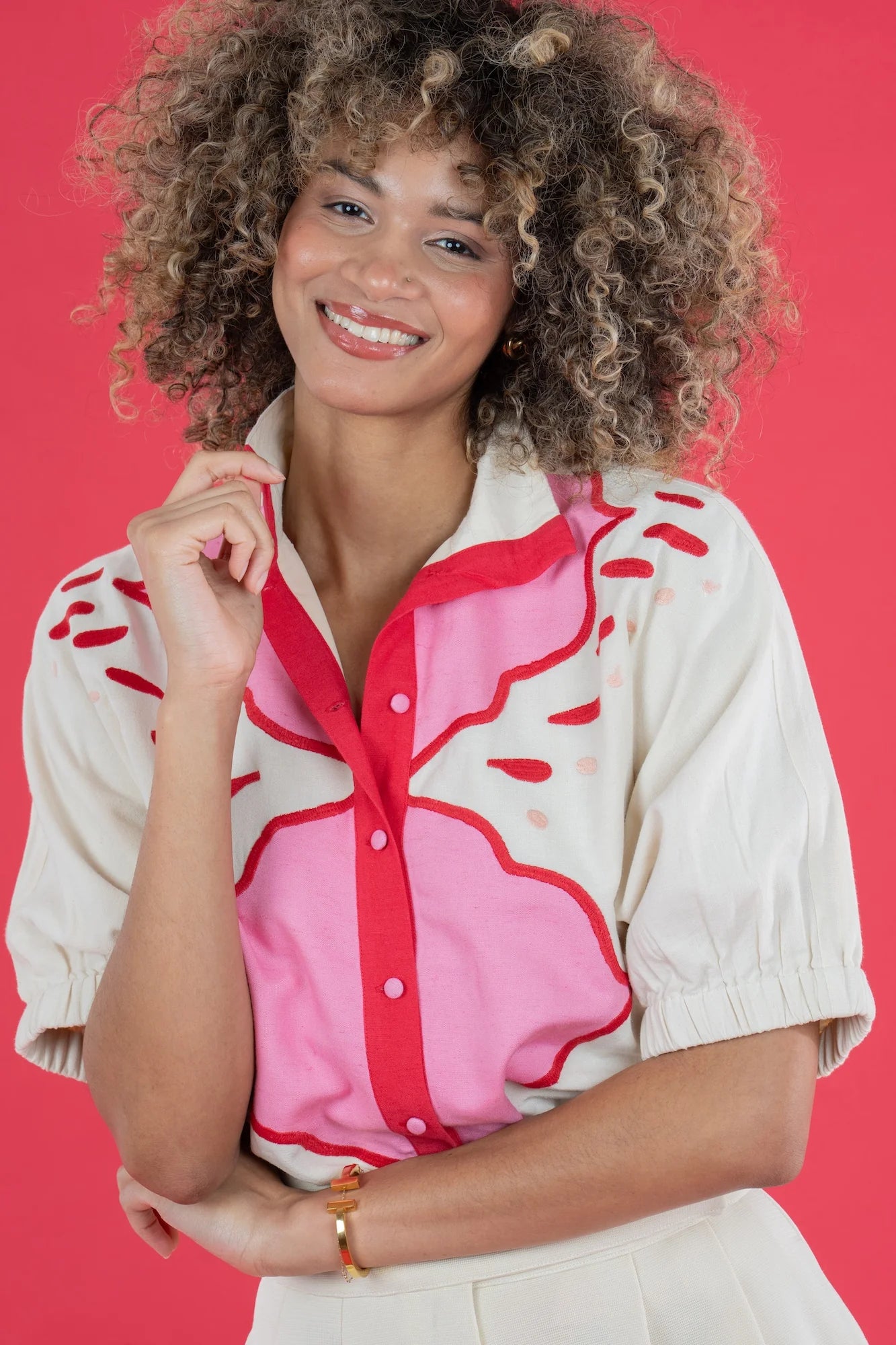 Em678 Pink Palace Blouse
