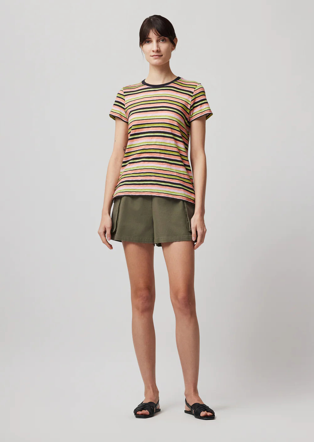 Ataw1145 Stripe Schoolboy Tshirt