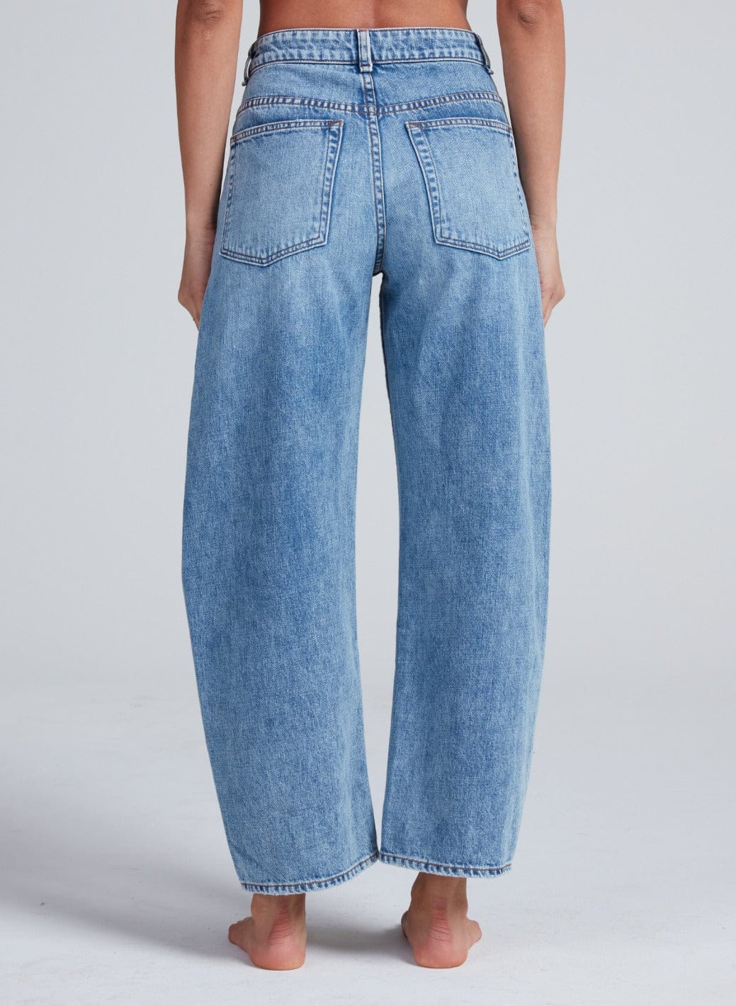 As3640 Twisted Barrel Jean - Oasis