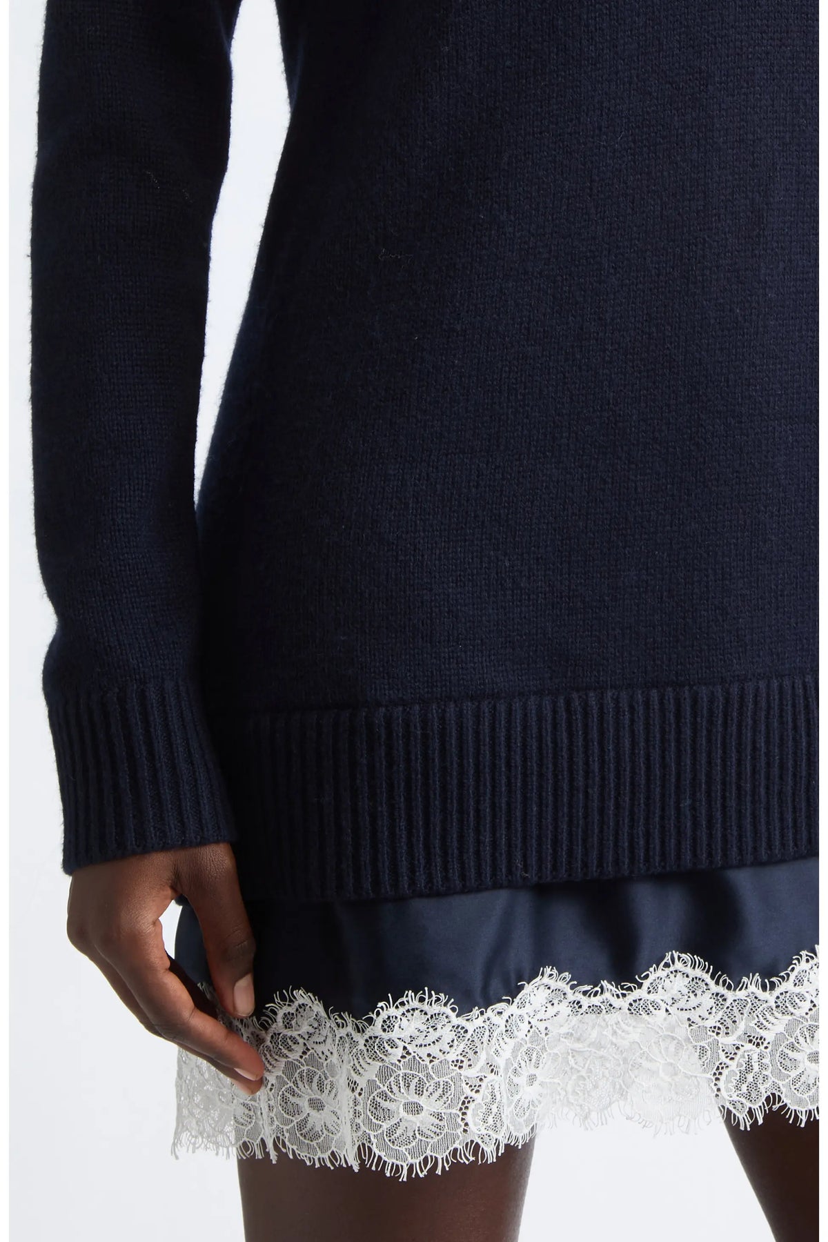 Ci1102 Navy Sweater Dress