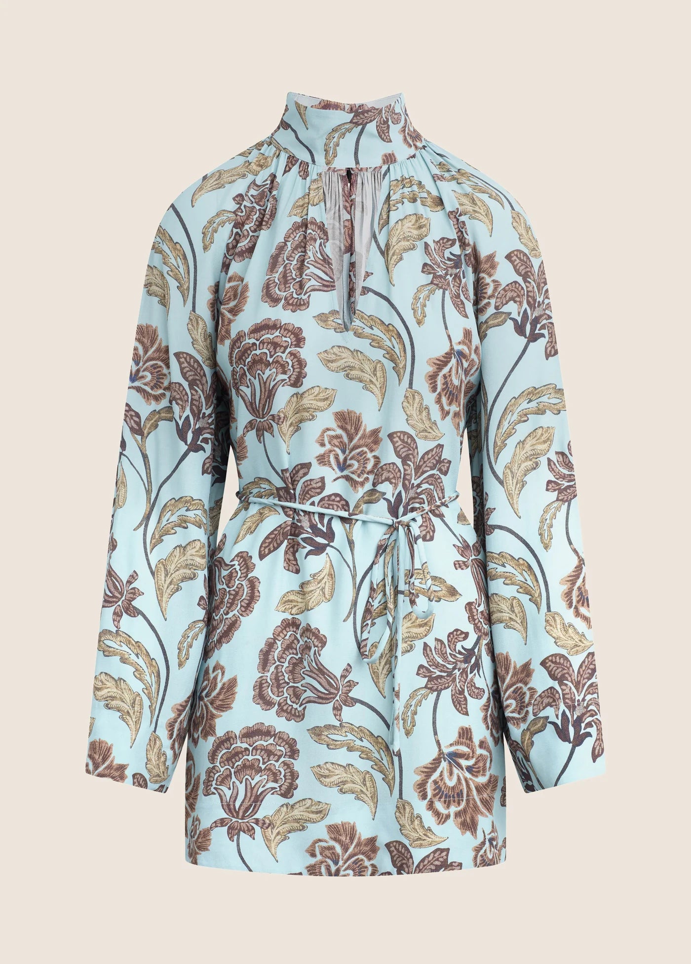 Fa4908 Retro Floral Mini Dress