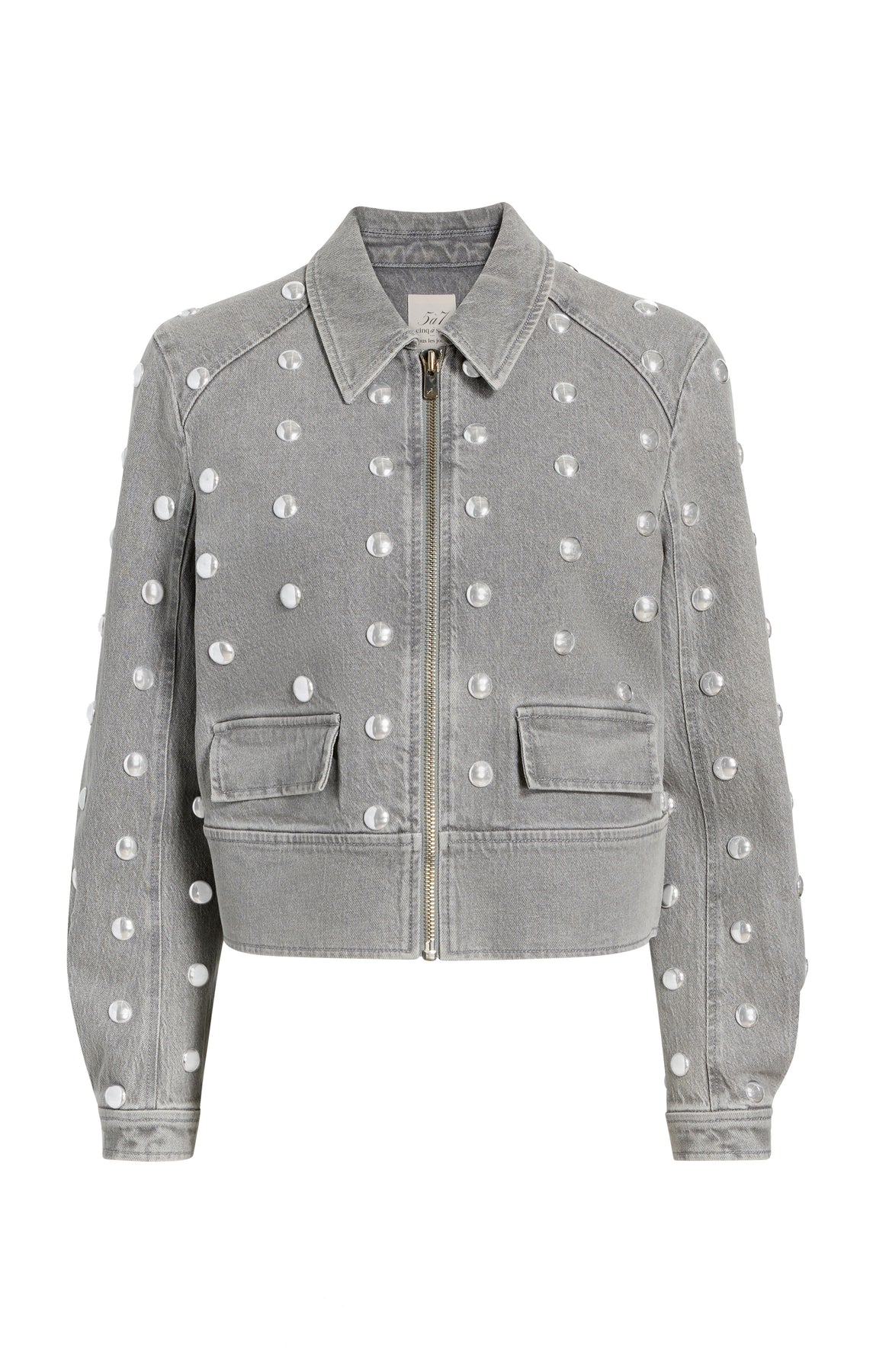 Ci10477 Studded Denim Jacket