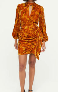 Rhddr00379 Rhode Gold Velvet Dress