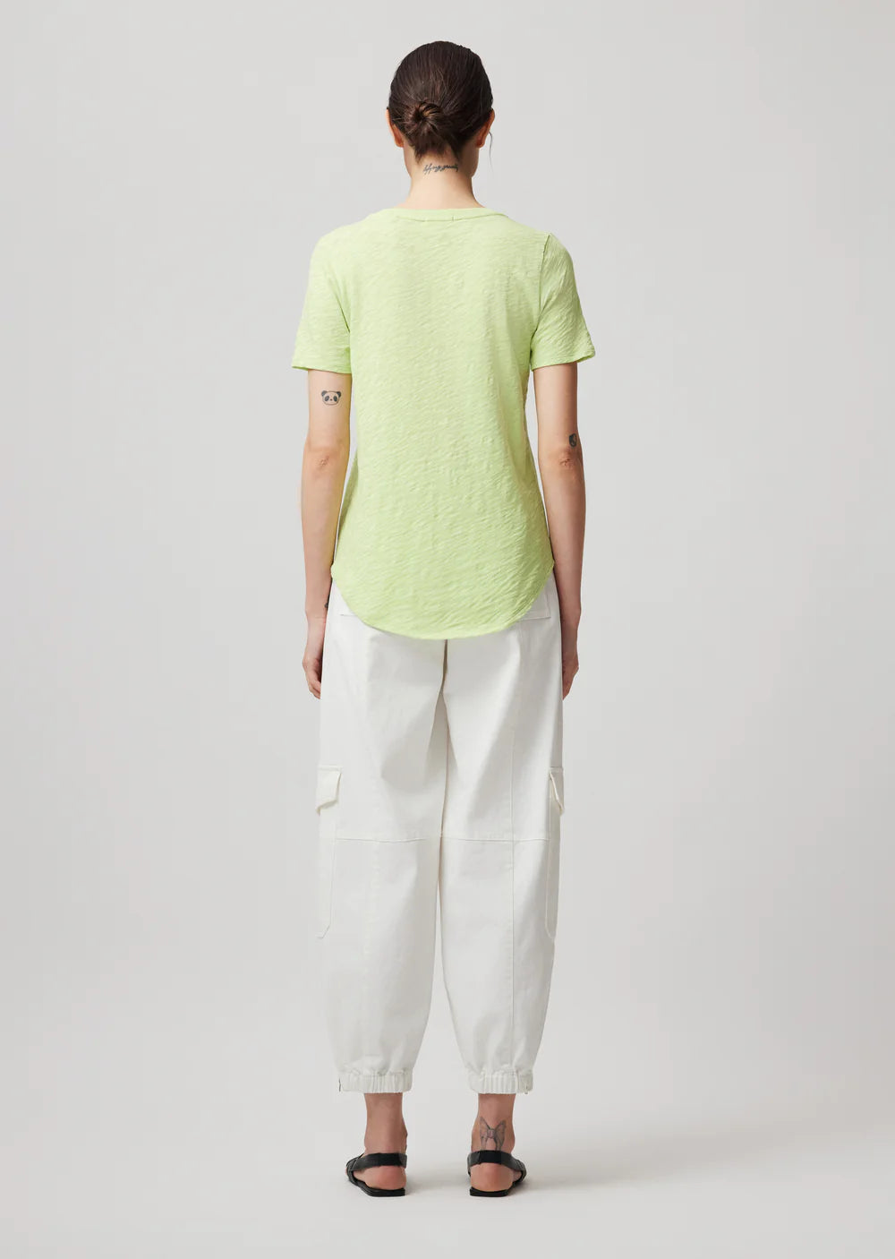 Ataw1003 Matcha Green Vneck Tee