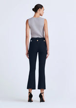 Load image into Gallery viewer, De00101 Midnight Crop Flare Button Trouser
