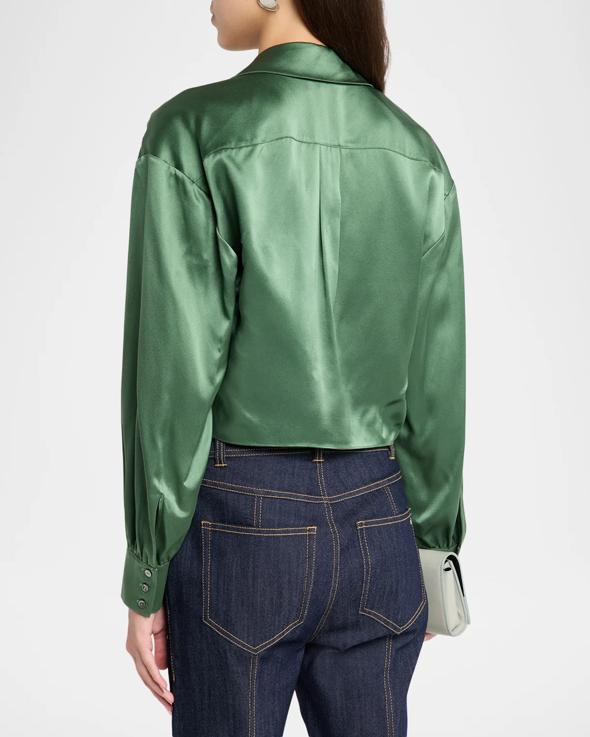 Ci13941 Green Tie Top