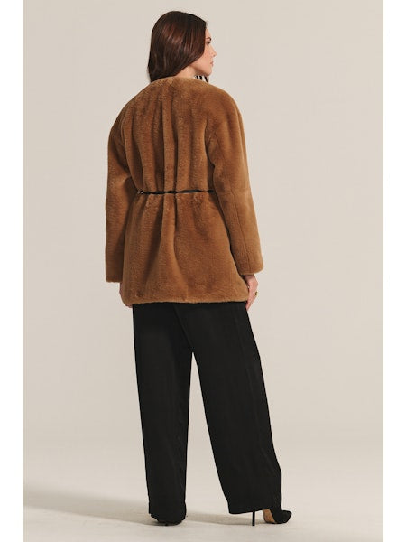Vemarmont Camel Sherpa Jacket