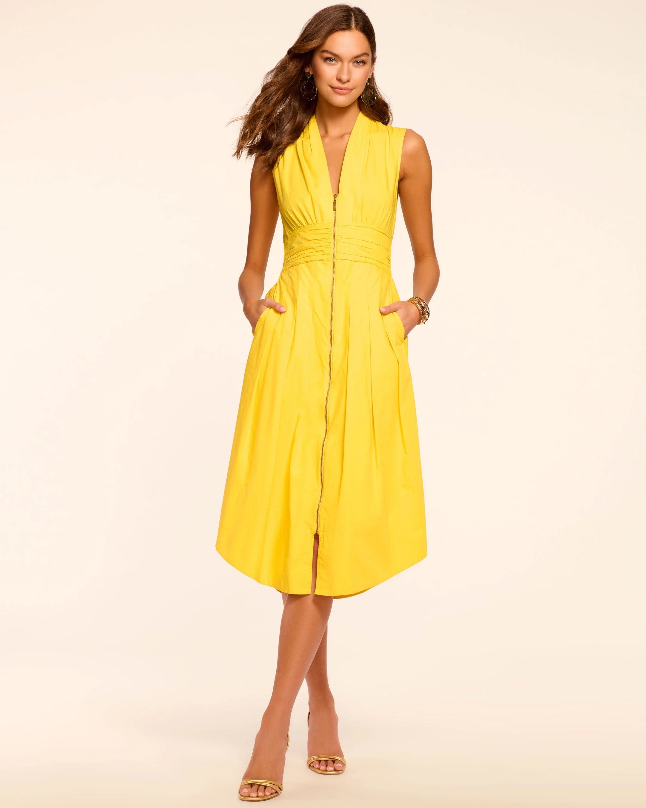 Raa04253011 Lemon Drop Midi Dress