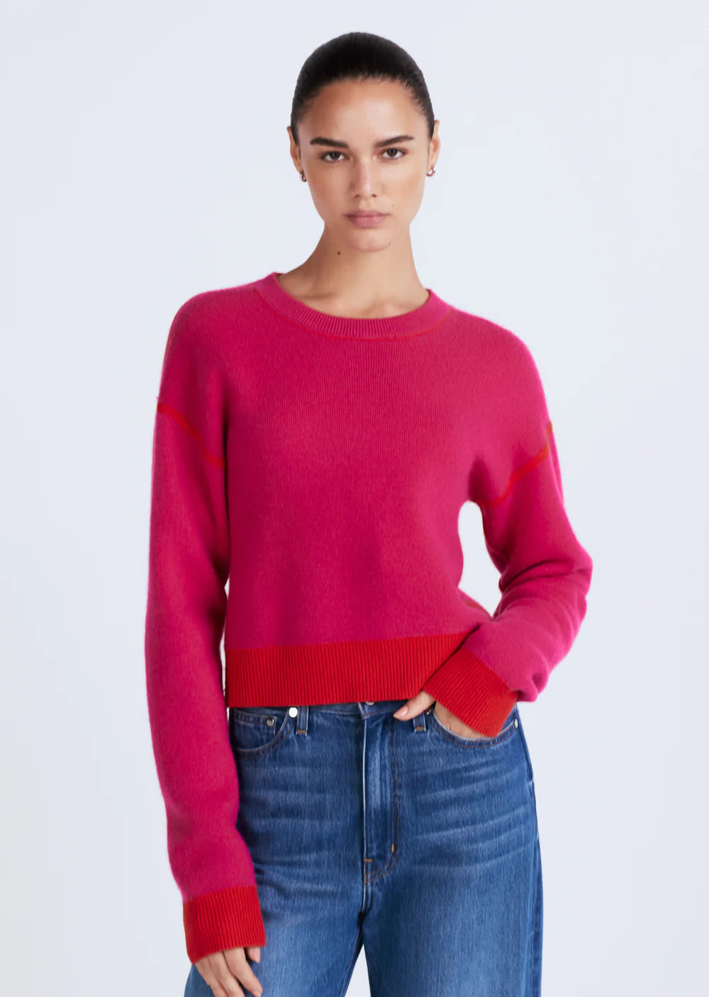 De419235 Reversible Crewneck Sweater