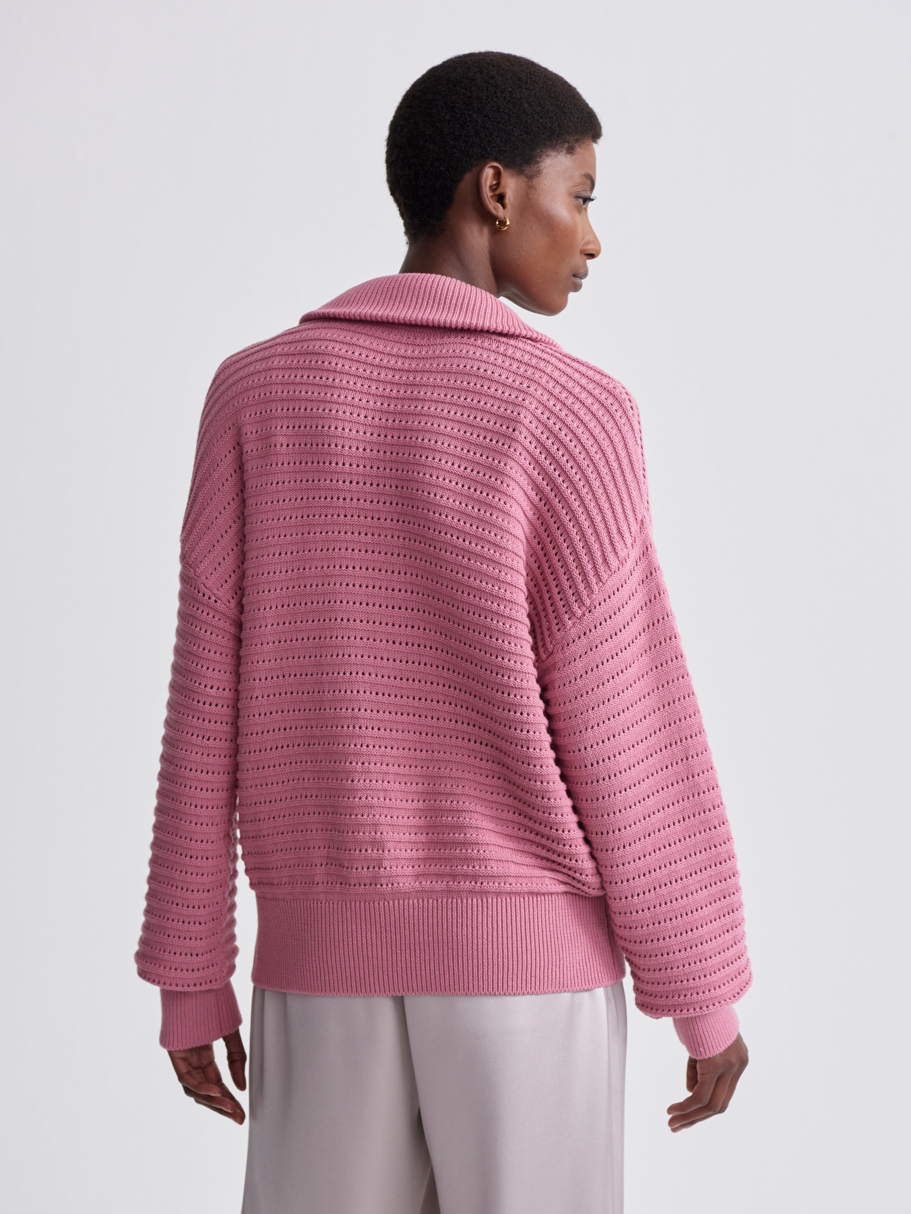 Va01794 Peony Half Zip Sweatshirt