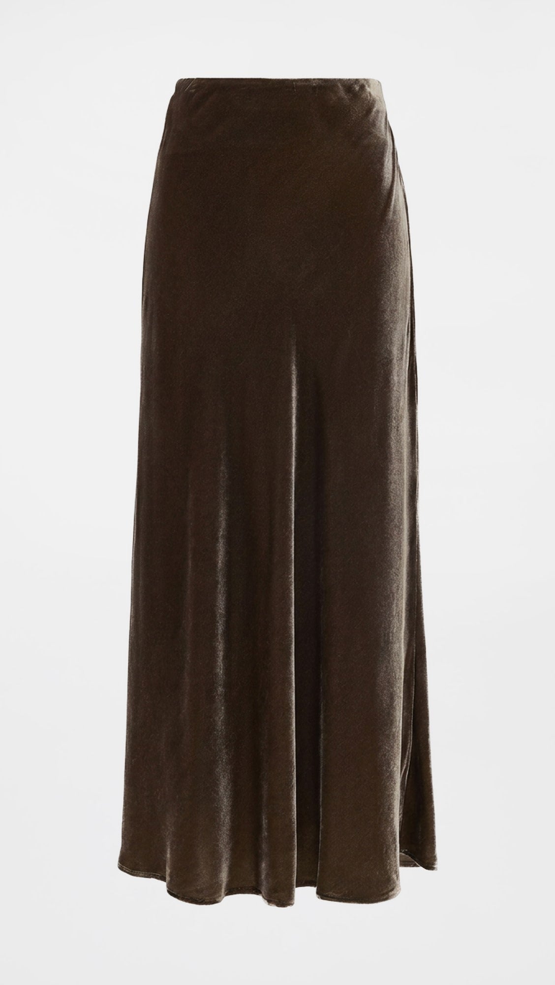 Vecadence Velvet Midi Skirt