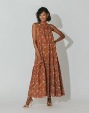 Load image into Gallery viewer, Clsp48057 Terracotta Floral Maxi Dress

