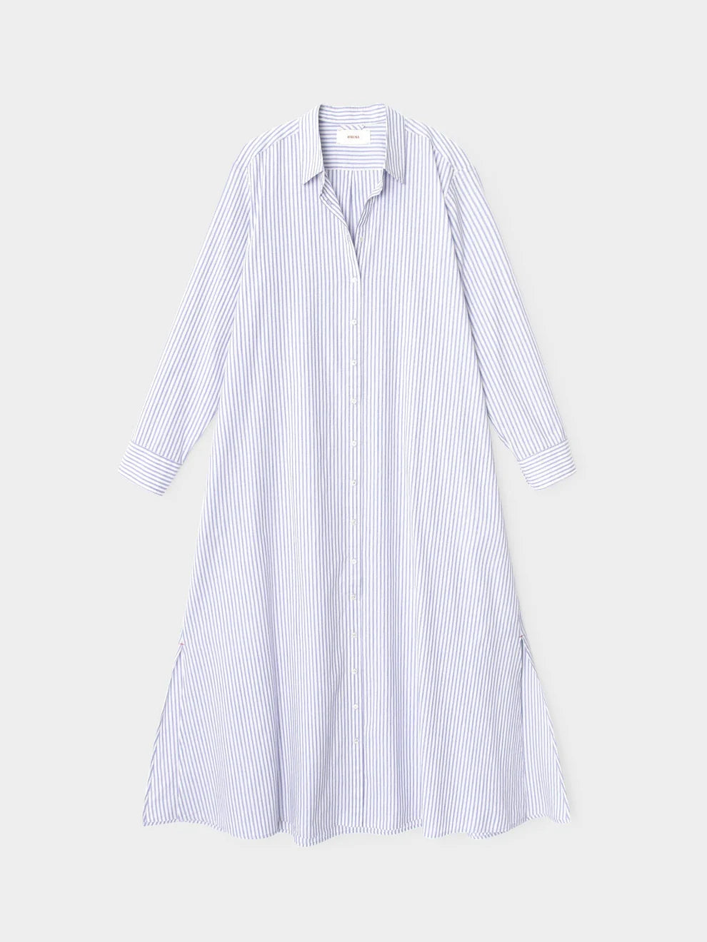 Xixs111 Blue Stripe Shirtdress