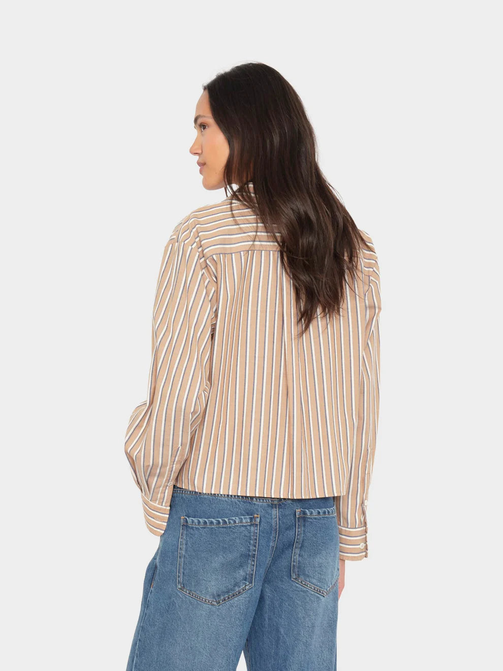 Xixs055 Hickory Stripe Button Down