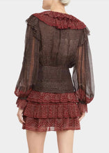 Load image into Gallery viewer, Ul0160 Ulla Johnson Garnet Ruffle Dress
